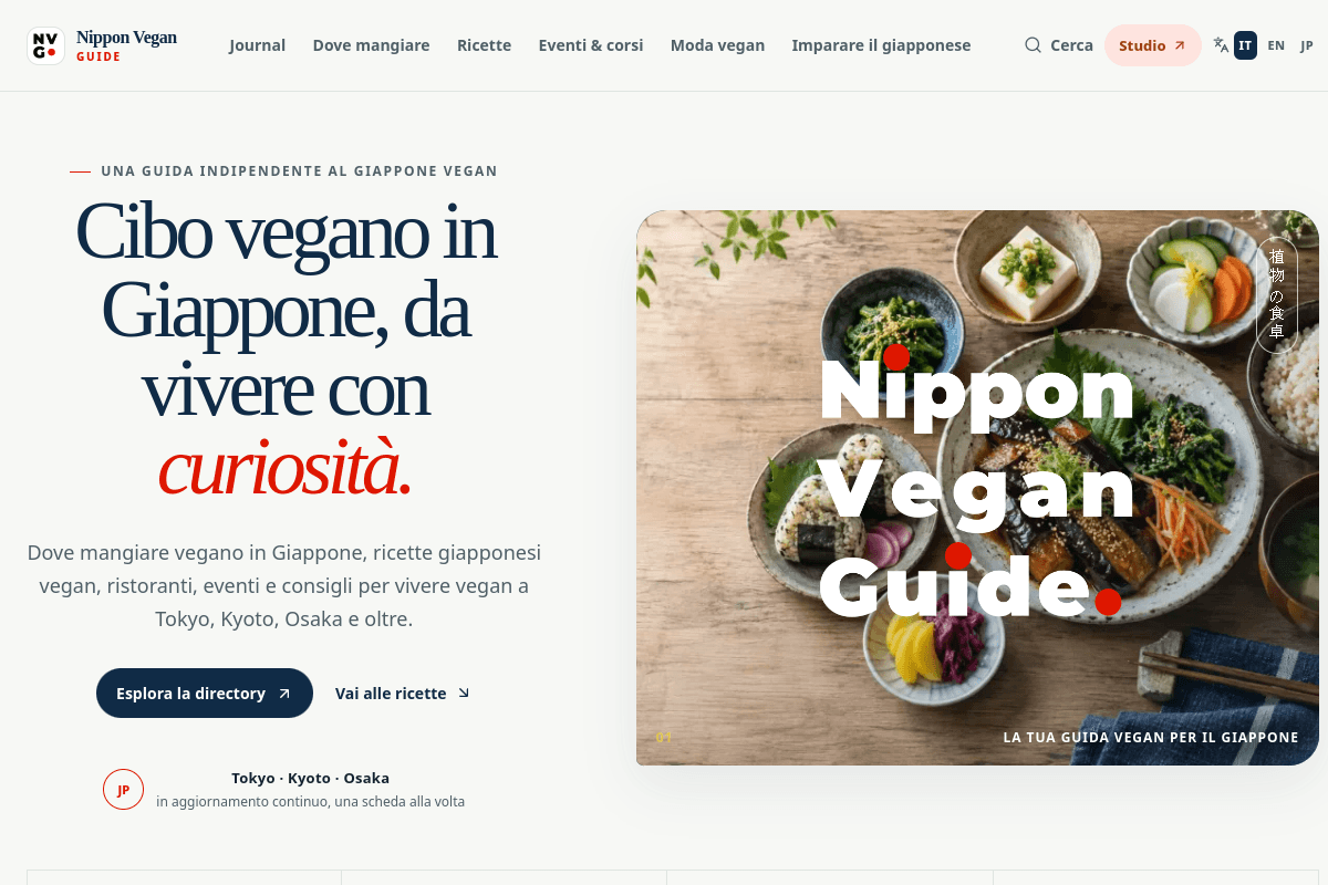 Anteprima di un sito editoriale responsive